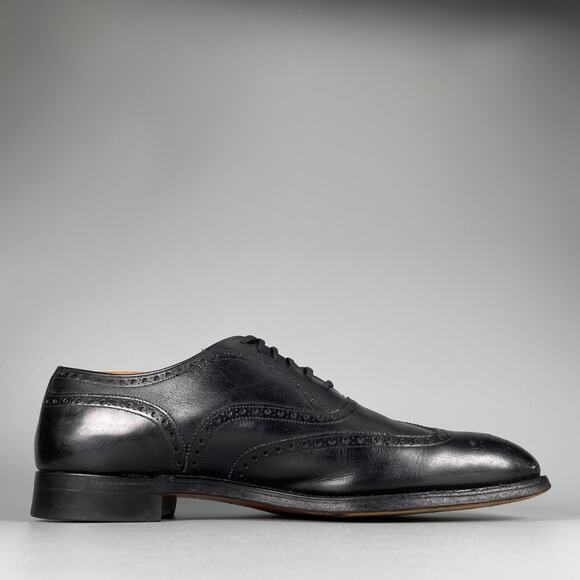 Church’s Men\'s 11 B Black Leather Lace Up Wingtip Brogue Oxford Dress Shoes GUC main image 11